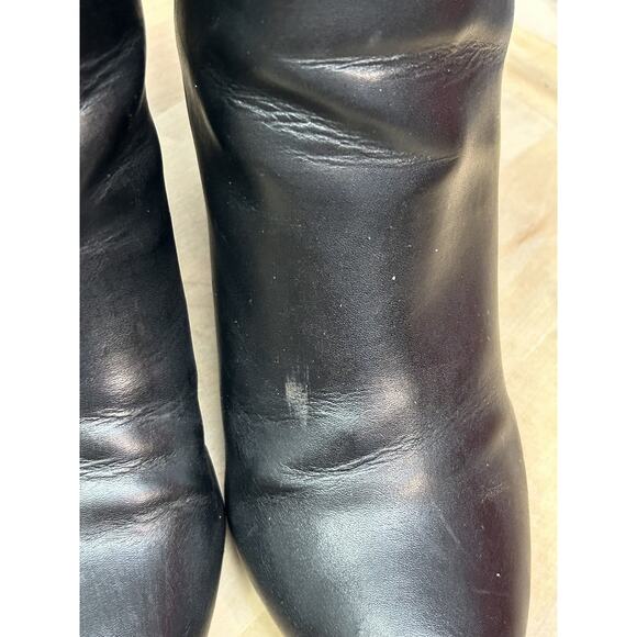 Madden‎ Girl Shoes Womens Size 9 Black Block Heel Pointed Toe Ankle Booties PU - Picture 9 of 12